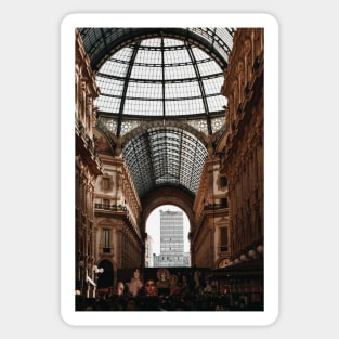 Milan Gallery Architecture Photography Sticker